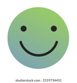 Emoji or Emoticon Gradient Art Vector