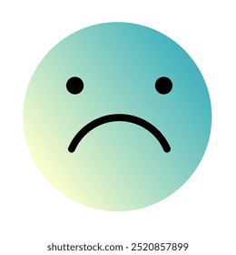 Emoji or Emoticon Gradient Art Vector