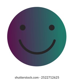 Emoji or Emoticon Gradient Art Vector