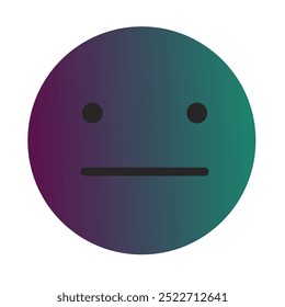 Emoji o Emoticon Gradient Art Vector