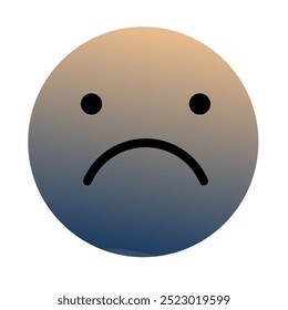 Emoji or Emoticon Gradient Art Vector