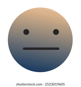 Emoji or Emoticon Gradient Art Vector