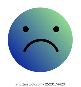 Emoji or Emoticon Gradient Art Vector
