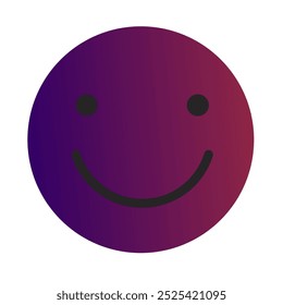 Emoji or Emoticon Gradient Art Vector