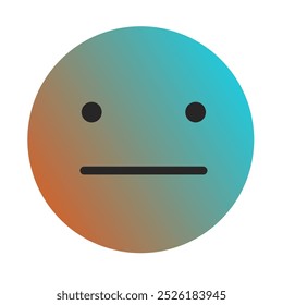Vetor de Arte com Gradiente Emoji ou Emoticon