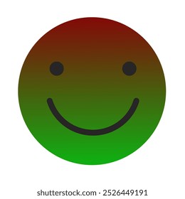 Emoji or Emoticon Gradient Art Vector