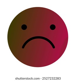 Emoji or Emoticon Gradient Art Vector