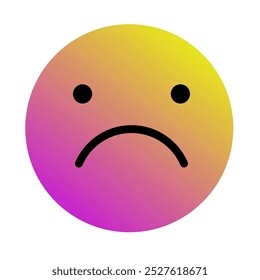 Emoji or Emoticon Gradient Art Vector