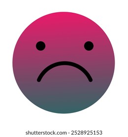 Vetor de Arte com Gradiente Emoji ou Emoticon