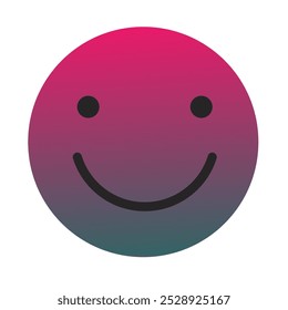 Emoji o Emoticon Gradient Art Vector