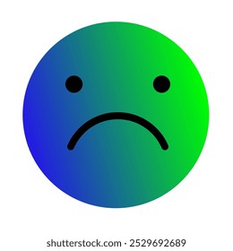 Emoji or Emoticon Gradient Art Vector