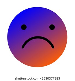 Vetor de Arte com Gradiente Emoji ou Emoticon