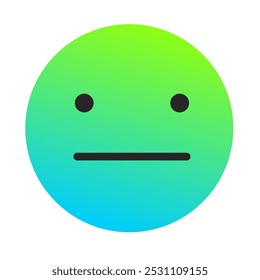Emoji o Emoticon Gradient Art Vector