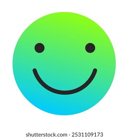 Emoji or Emoticon Gradient Art Vector