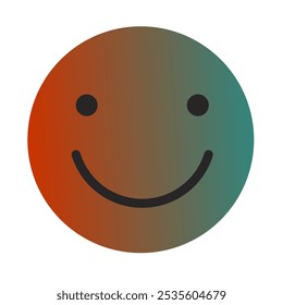 Emoji o Emoticon Gradient Art Vector