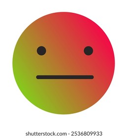 Vetor de Arte com Gradiente Emoji ou Emoticon