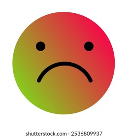 Vetor de Arte com Gradiente Emoji ou Emoticon