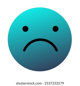 Emoji or Emoticon Gradient Art Vector