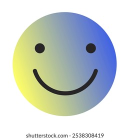 Emoji or Emoticon Gradient Art Vector