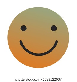 Vetor de Arte com Gradiente Emoji ou Emoticon