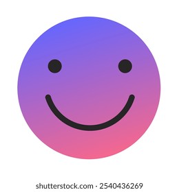 Emoji or Emoticon Gradient Art Vector