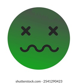 Emoji or Emoticon Gradient Art Vector