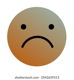 Emoji or Emoticon Gradient Art Vector