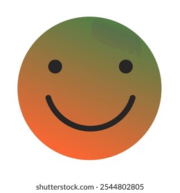 Emoji or Emoticon Gradient Art Vector