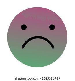 Vetor de Arte com Gradiente Emoji ou Emoticon