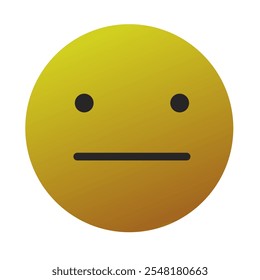 Emoji or Emoticon Gradient Art Vector