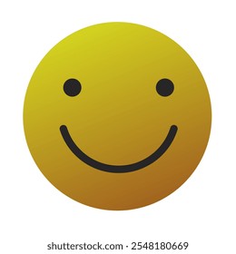 Emoji or Emoticon Gradient Art Vector