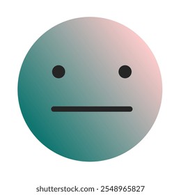 Emoji or Emoticon Gradient Art Vector