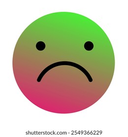 Emoji or Emoticon Gradient Art Vector