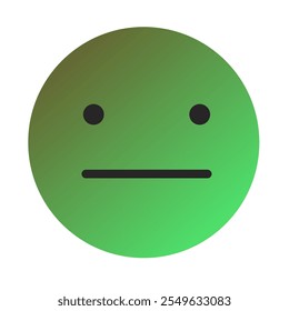 Emoji or Emoticon Gradient Art Vector