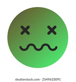 Emoji or Emoticon Gradient Art Vector