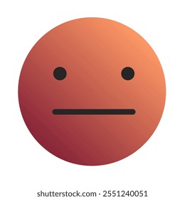 Emoji or Emoticon Gradient Art Vector
