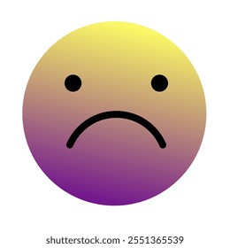 Emoji or Emoticon Gradient Art Vector