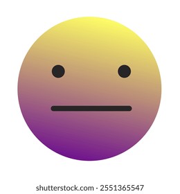 Emoji or Emoticon Gradient Art Vector