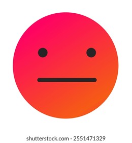 Emoji or Emoticon Gradient Art Vector