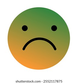 Emoji or Emoticon Gradient Art Vector