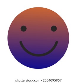 Emoji or Emoticon Gradient Art Vector