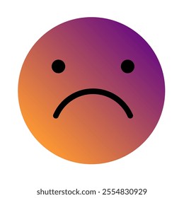 Emoji or Emoticon Gradient Art Vector