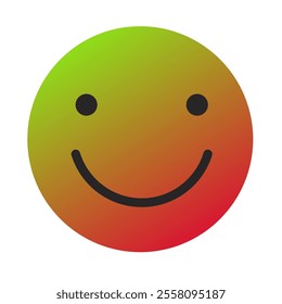 Emoji or Emoticon Gradient Art Vector