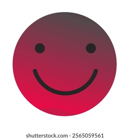 Emoji or Emoticon Gradient Art Vector