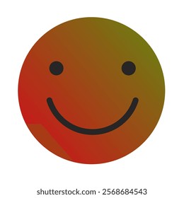 Emoji or Emoticon Gradient Art Vector