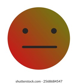Emoji or Emoticon Gradient Art Vector