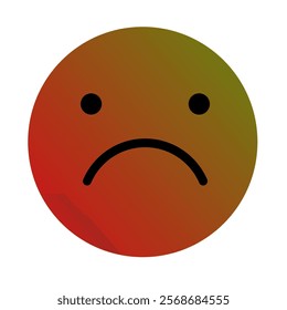 Emoji or Emoticon Gradient Art Vector