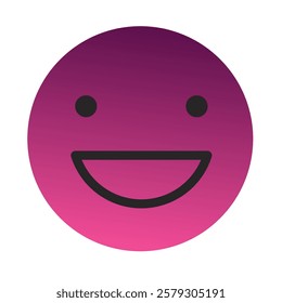 Emoji or Emoticon Gradient Art Vector