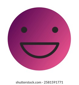 Emoji or Emoticon Gradient Art Vector