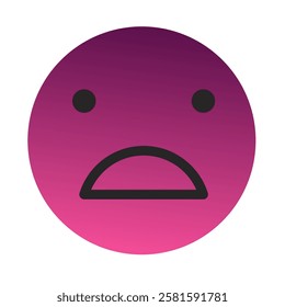 Emoji or Emoticon Gradient Art Vector
